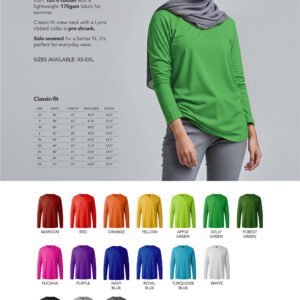 Adult Long Sleeve Basic Tee