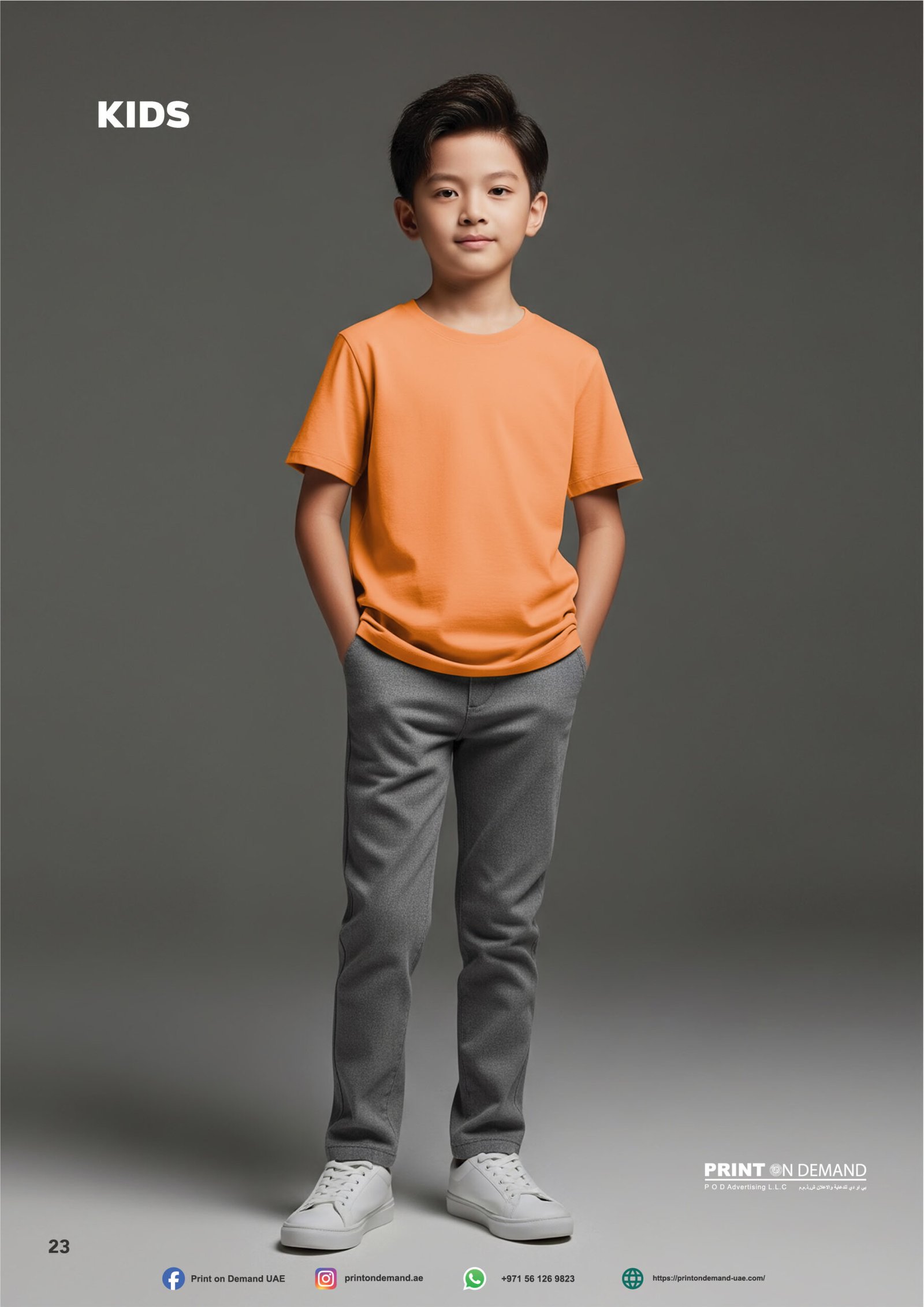 Kids Shorts Sleeve Basic Tee - Image 3