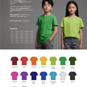 Kids Shorts Sleeve Basic Tee