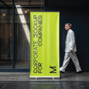 Anti-Curl Roll-Up Banner – 260g Premium Matte White Back PP