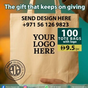 The Luxury Choice: Premium 280 gsm Cotton Canvas Tote Bag – Custom Logo Printing (Cream)